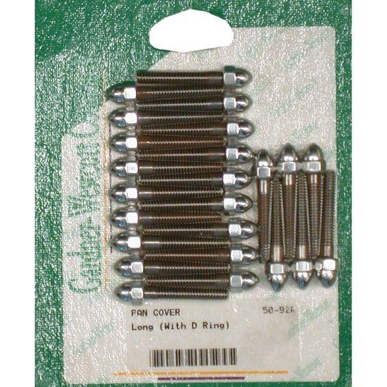 GW, Panhead rocker cover screw kit. Chrome acorn. Long