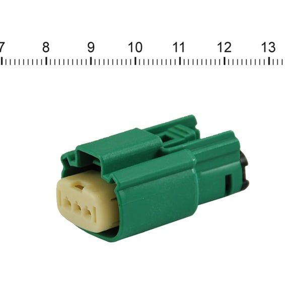 NAMZ, Molex MX-150 connector. Green, plug, 3-pin
