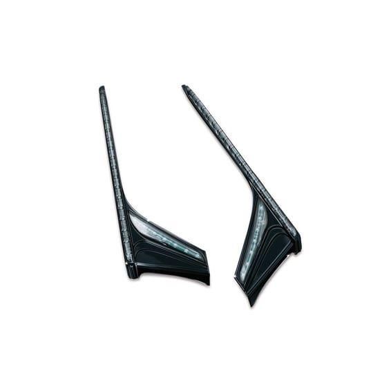 Vertical rear light strips gloss black