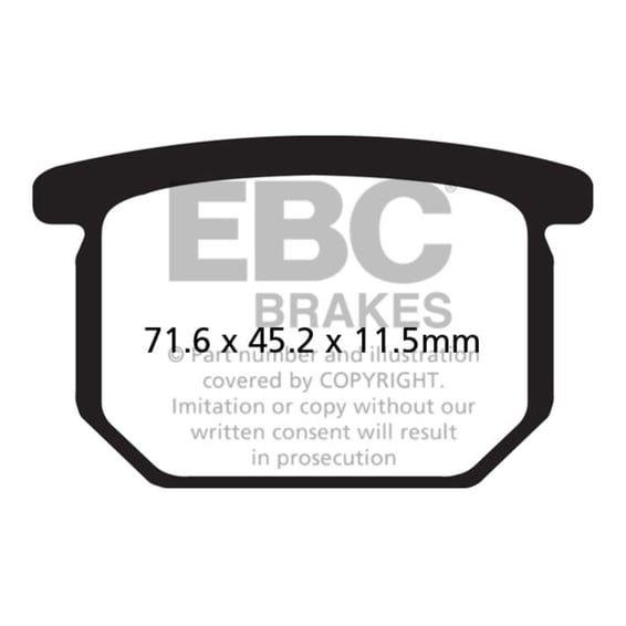 V-pad Semi Sintered brake pads