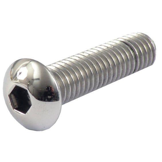 Buttonhead bolt pol. ss 10/32 x 3/8
