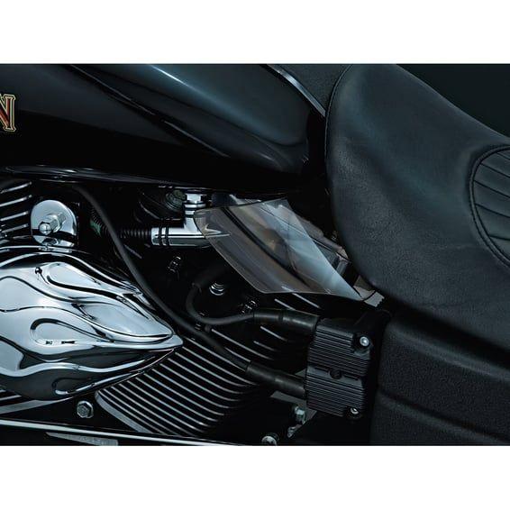 Saddle shield heat deflectors