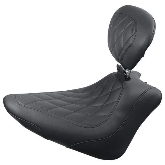 Wide Tripper solo seat. With rider backrest