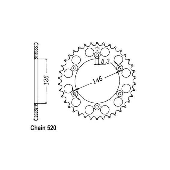 JT Rear Sprocket 808.41