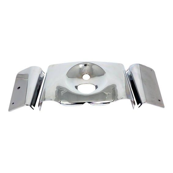 Fork panel kit 3-piece. Smooth. Chrome