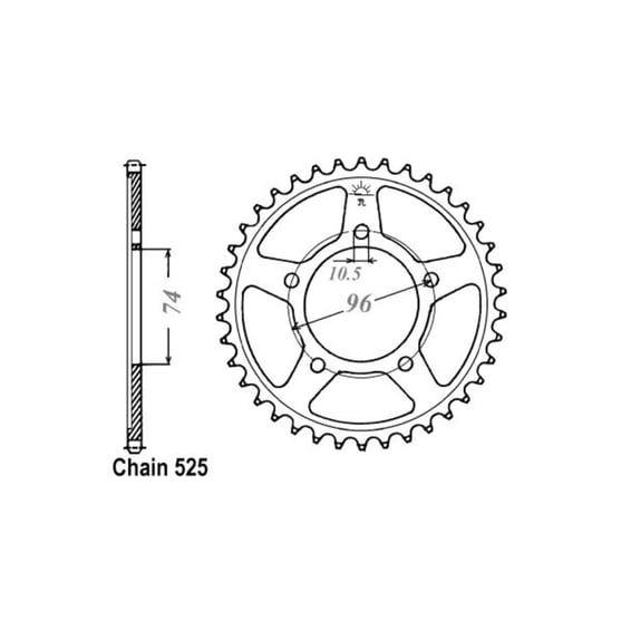 JT Rear Sprocket 1313.42