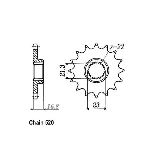 JT Front Sprocket 582.16