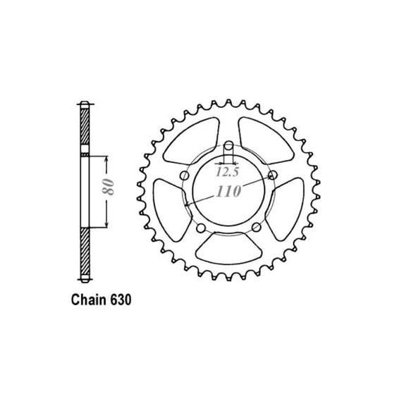 JT Rear Sprocket 336.35