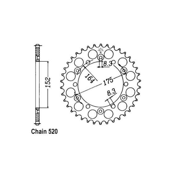 JT Rear Sprocket 853.42
