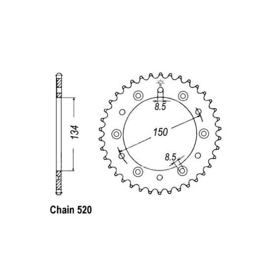 JT Rear Sprocket 460.49