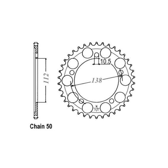JT Rear Sprocket 1871.48