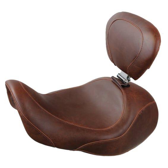 Wide Tripper Forward solo seat. With rider backrest