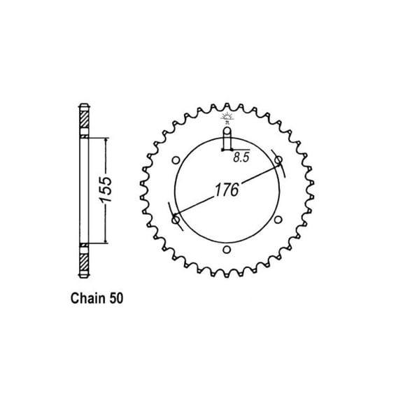 JT Rear Sprocket 2011.43