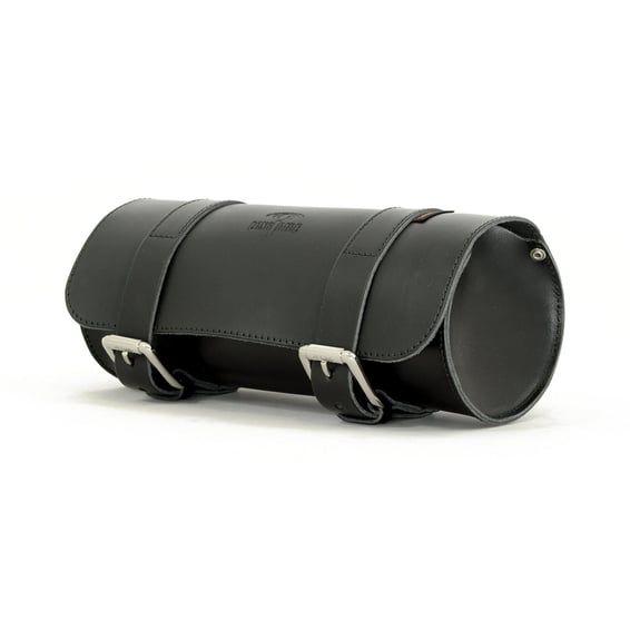 genuine leather tool roll 4L. Smooth black
