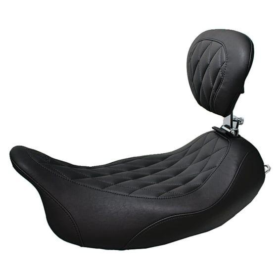 Wide Tripper solo seat. With rider backrest