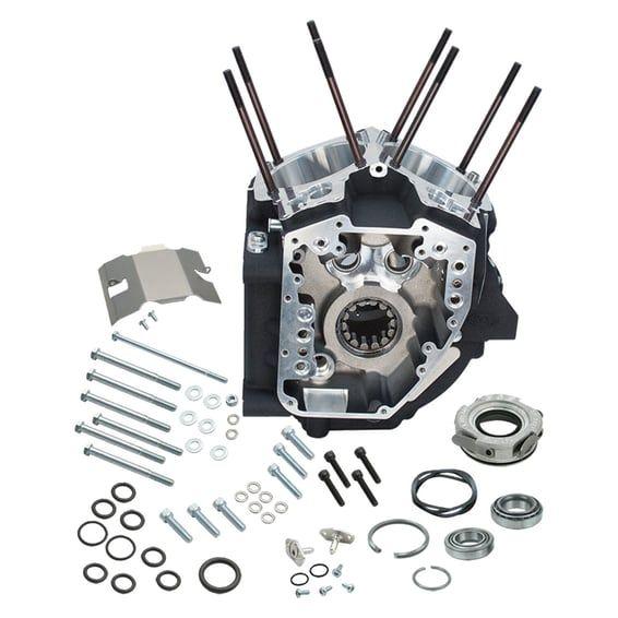 99-06 crankcase assembly, 3-3/4" STD bore. Black
