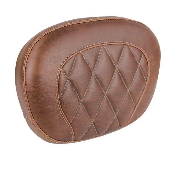 sissy bar back pad. Brown. Diamond