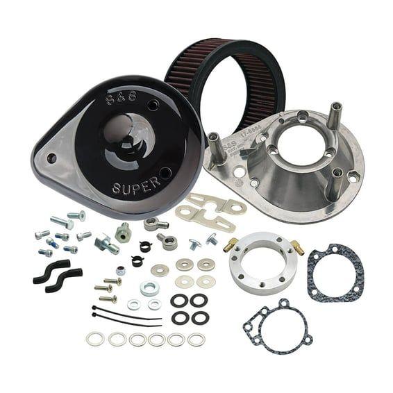 teardrop air cleaner assembly. Black