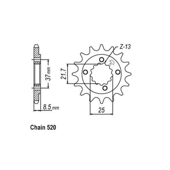 JT front Sprocket 1309.14