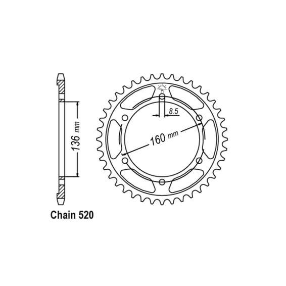 JT Rear Sprocket 5.47