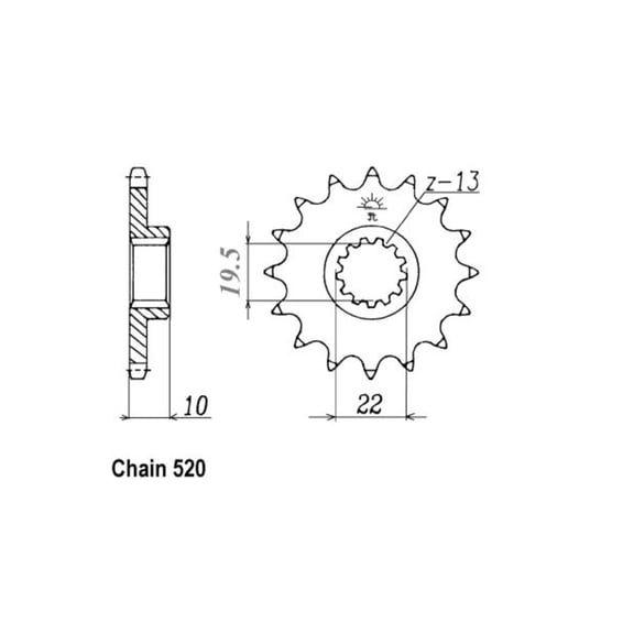 JT Front Sprocket 432.14