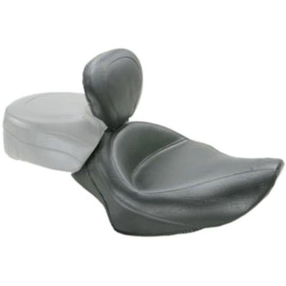 Wide Touring solo seat. With rider backrest
