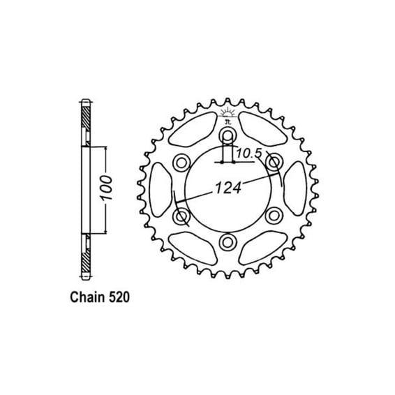 JT Rear Sprocket 735.45