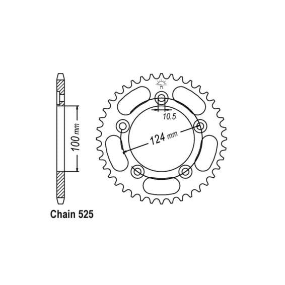 JT Rear Sprocket 744.38