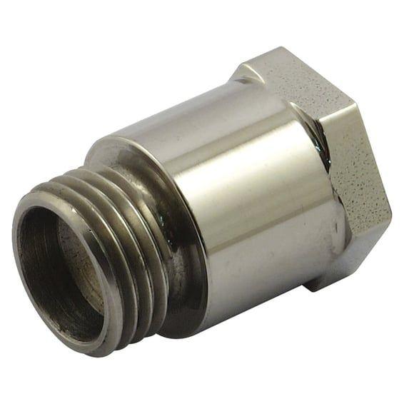 1/8 NPT oil gauge adapter. Stainless