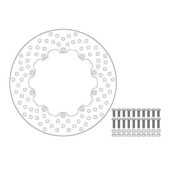 Halo series fixed brake rotor
