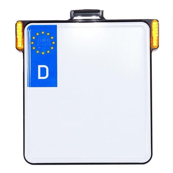 All-in-One license plate bracket. Black