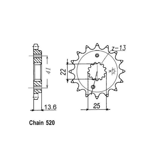 JT Front Sprocket 1307.14