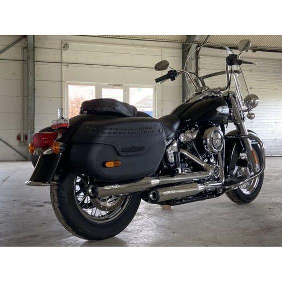 Miller, Destiny slip-on mufflers. Euro 5. Polished