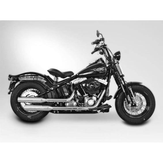 Miller, Hunter slip-on mufflers. Euro 3. Polished