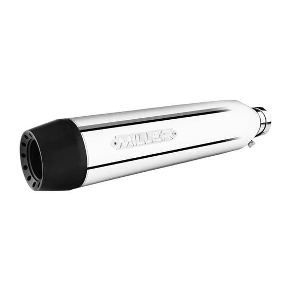 Miller, Utah III slip-on mufflers. Euro 4. Polished