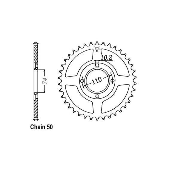 JT Rear Sprocket 280.33