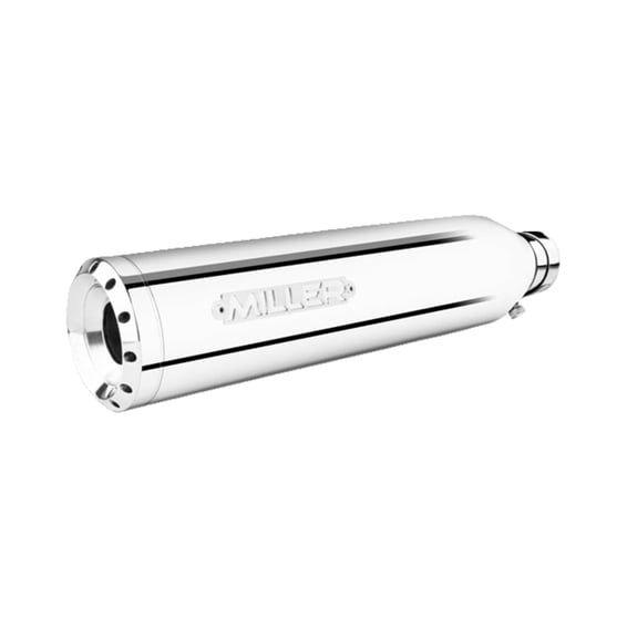 Miller, Silverado III slip-on mufflers. Euro 4. Polished