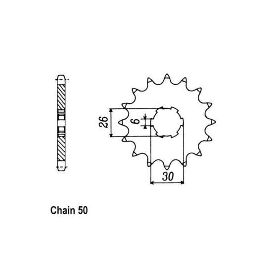 JT Front Sprocket 568.17