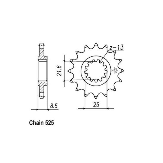 JT Front Sprocket 1537.16