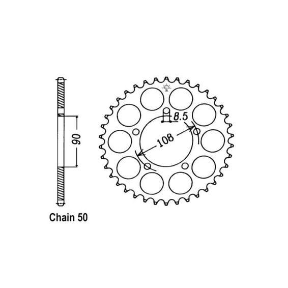 JT Rear Sprocket 1022.38