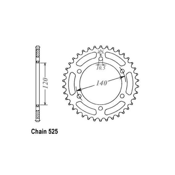 JT Rear Sprocket 498.45