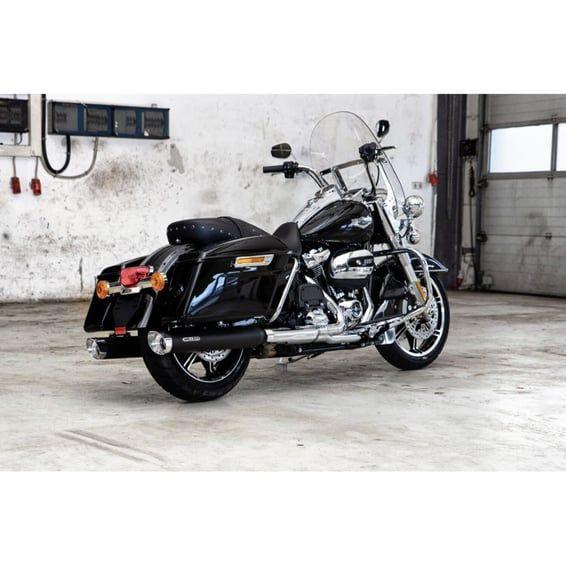 Miller, Cleveland 107" slip-on mufflers. Euro 5. Matte black