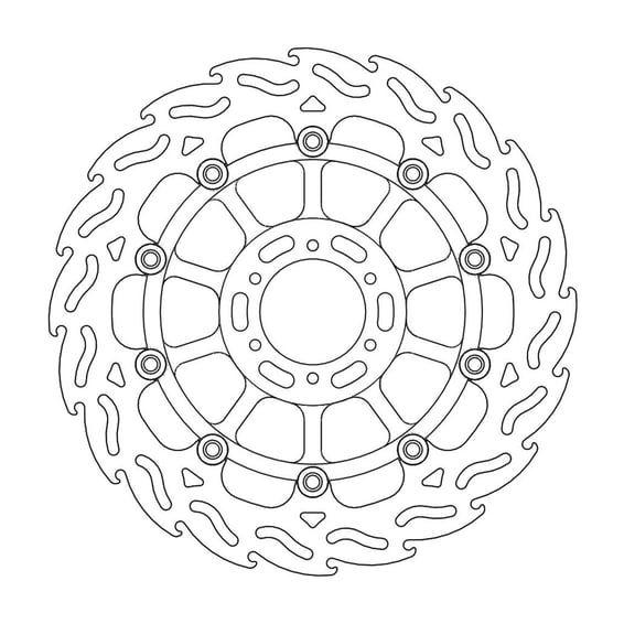 Flame series floating brake rotor