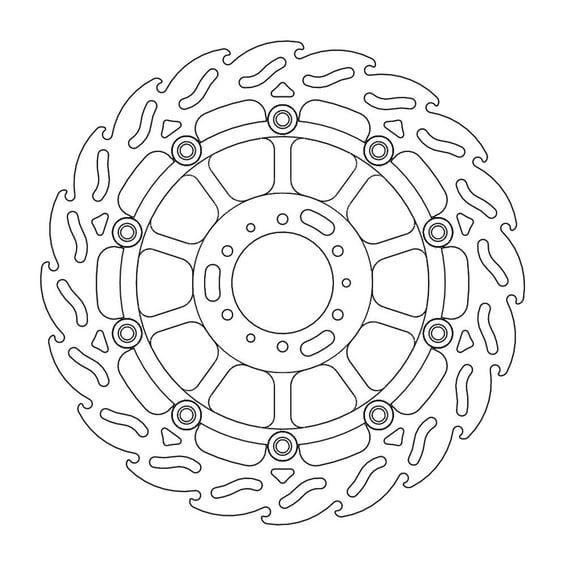 Flame series floating brake rotor