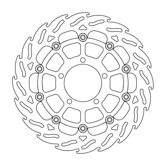Flame series floating brake rotor