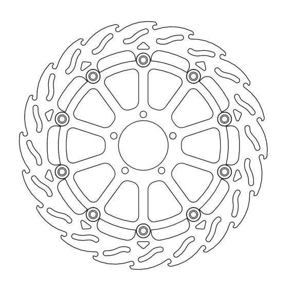 Flame series floating brake rotor