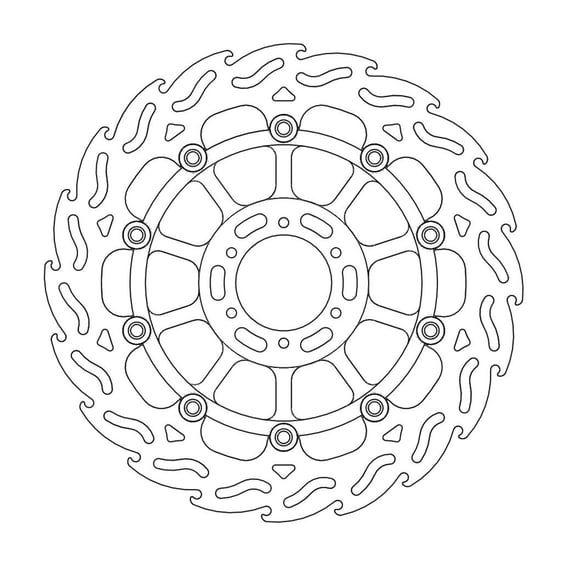 Flame series floating brake rotor