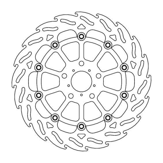 Flame series floating brake rotor