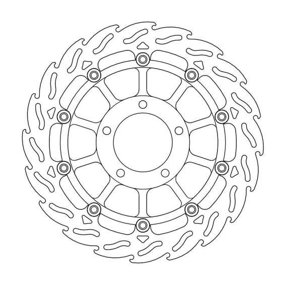 Flame series floating brake rotor