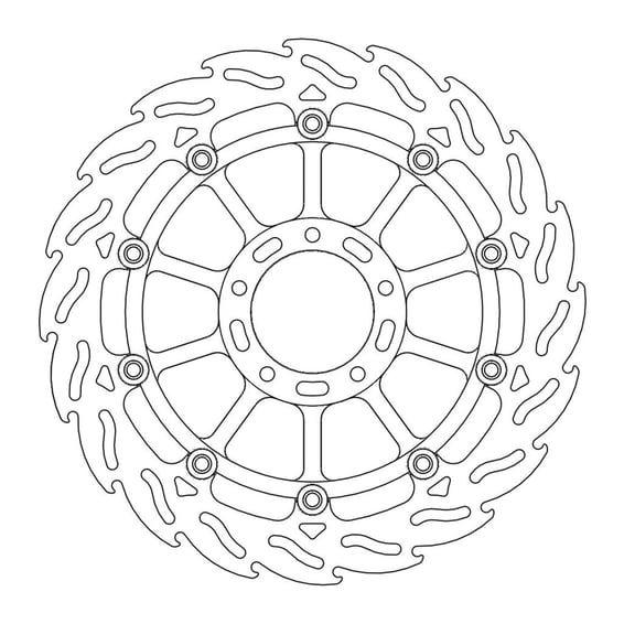 Flame series floating brake rotor
